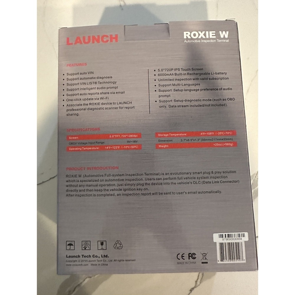 Launch Roxie Car Engine Inspection Terminal Diagnostic Tool Scanner WiFi New - Picture 2 of 3